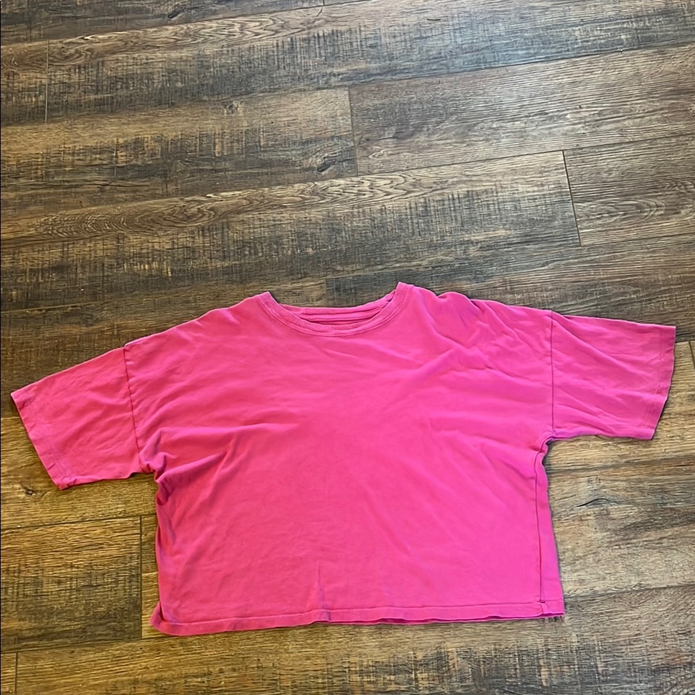 SO Pink Crew Neck T-Shirt